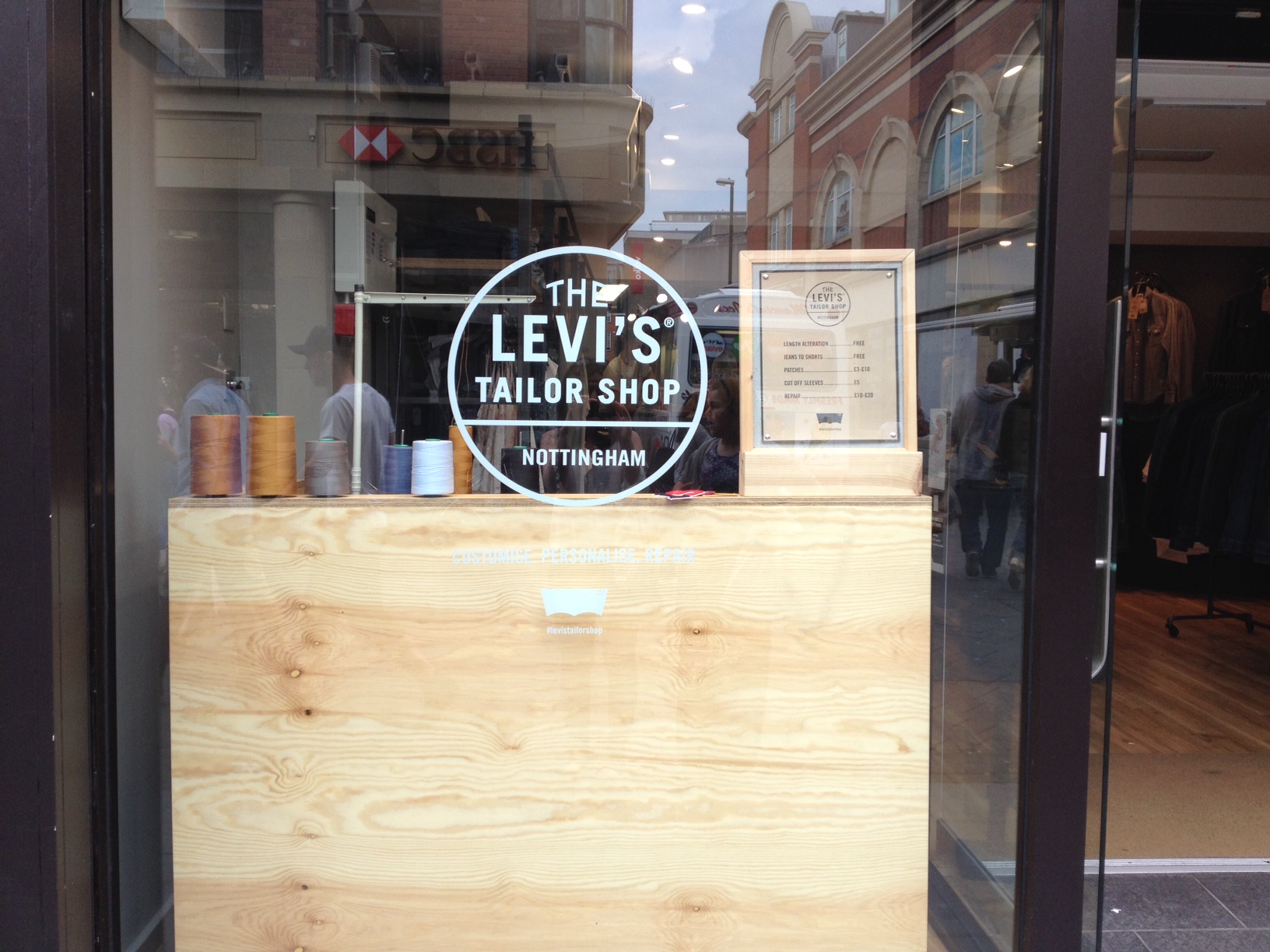 levis nottingham opening times