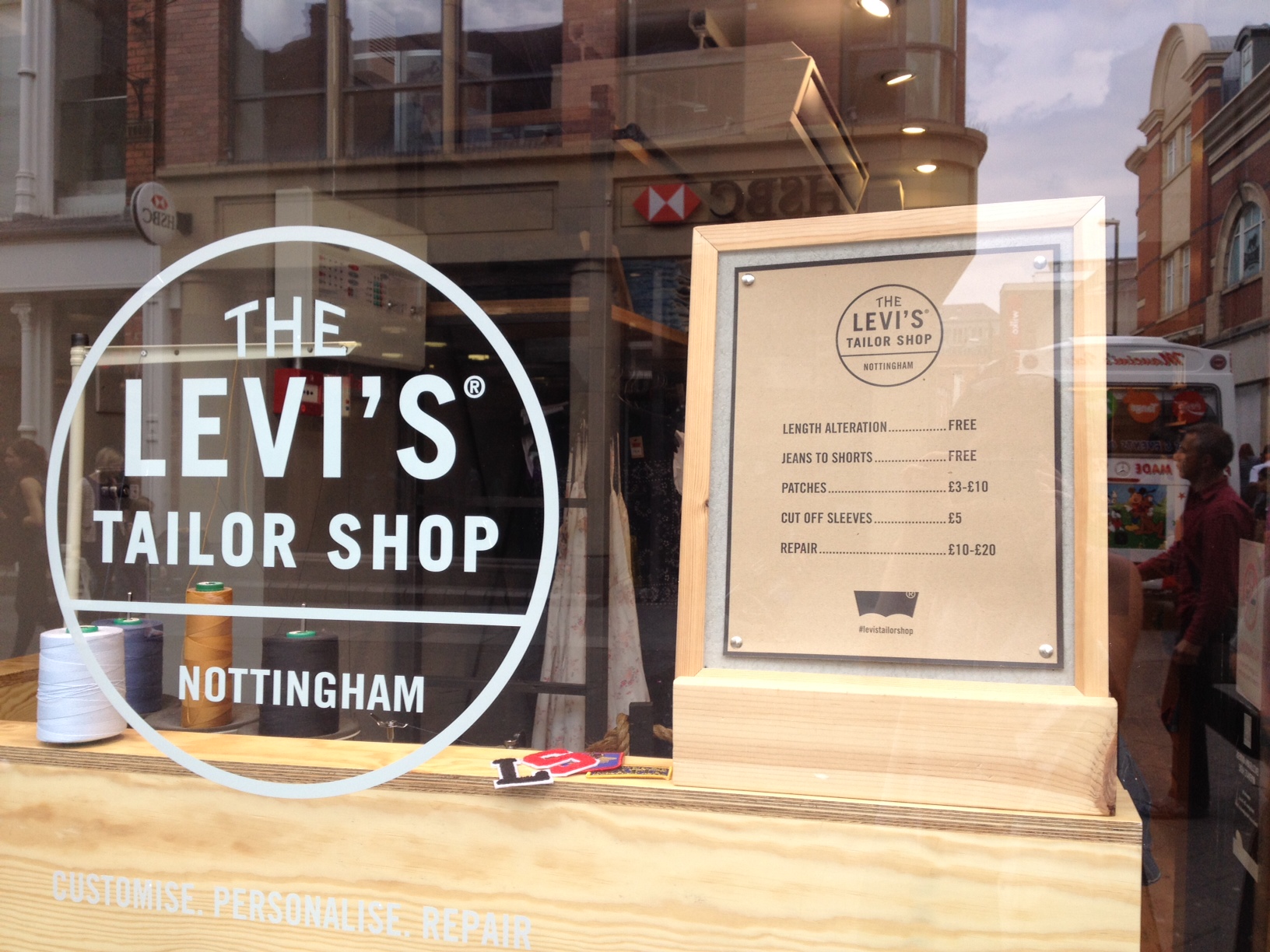 levi's tailor shop